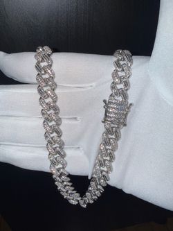 925 silver iced out chain