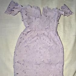 Free people Purple Off-shoulder Floral Mini NWT