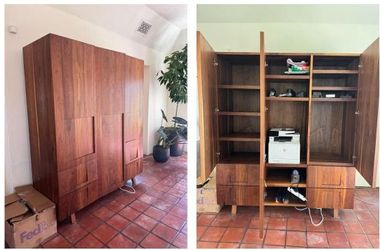 Mid-Century Teak Wardrobe / Armoire