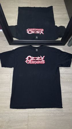New Vintage 2000s Ozzy Osborne SpellOut Black Shirt