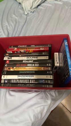 Assorted movie bin