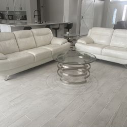 Leather white Sofa set