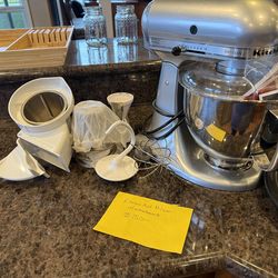Kitchen Aid Mixer with Accessories