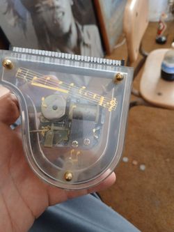 Clear Acrylic Music Box with Visible Movement