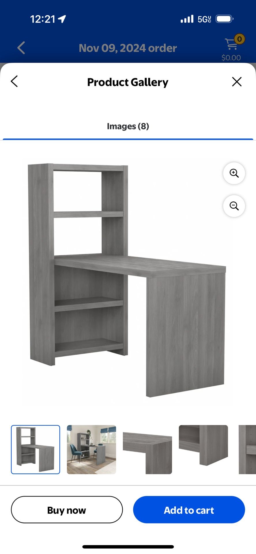 Gray Craft Table With Book Shelf $100 obo