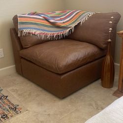Leather Wedge Sectional