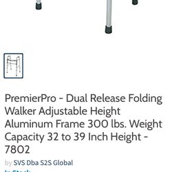 Drive Devilbiss /Primer Pro  Duel Release Folding Walker 