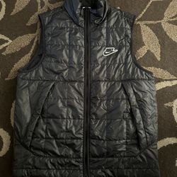 nike double zip puffer vest 