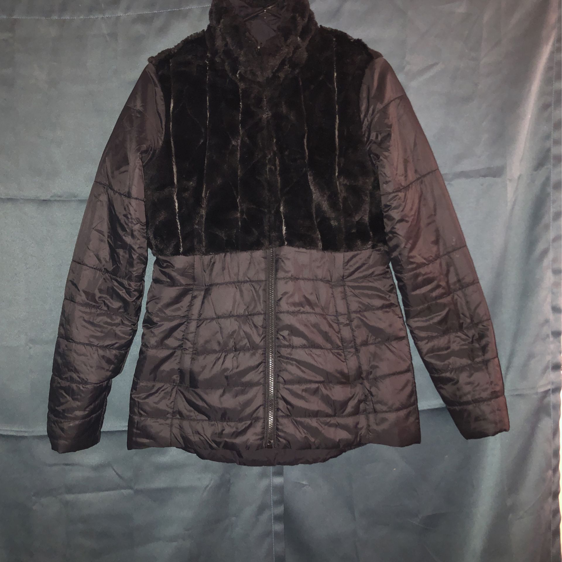 Black North Face Reversible  Jacket