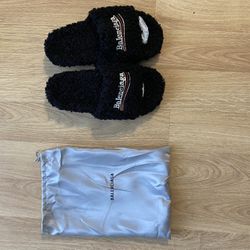 Balenciaga Fur Slides