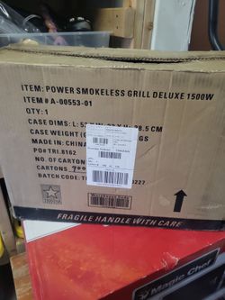 Power smokeless grill