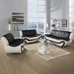 3PC FAUX LEATHER LIVINGROOM SET