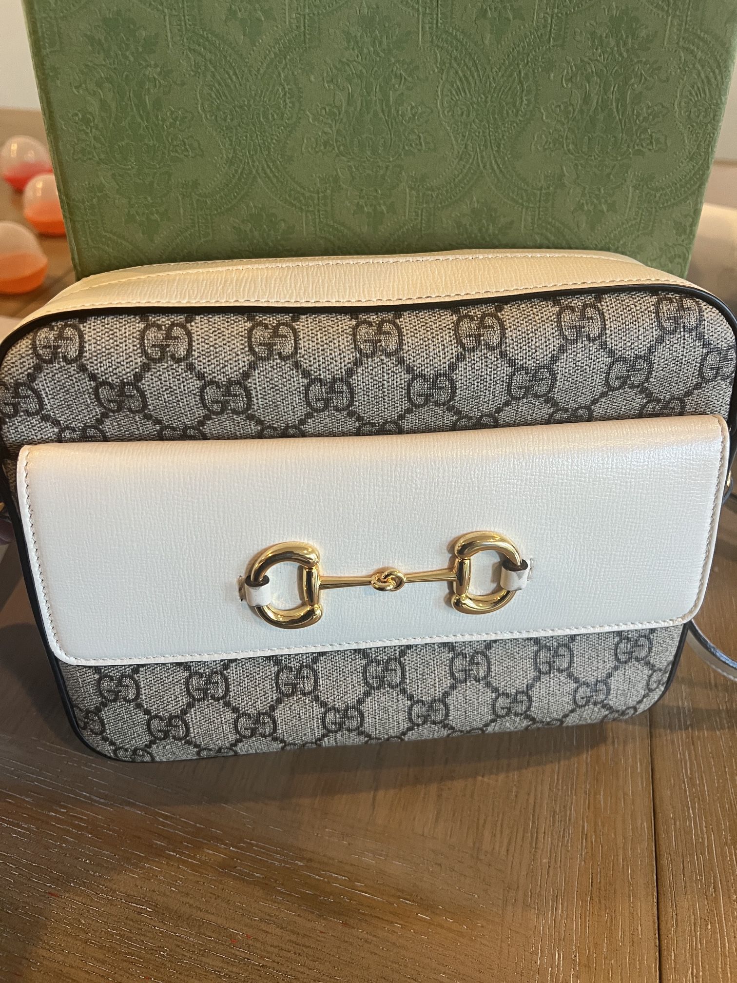 Gucci Supreme Monogram Small Horsebit 1955 Bag