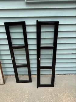 Black cabinet doors
