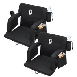 Stadium Seats set 2 for Bleachers with Back Support