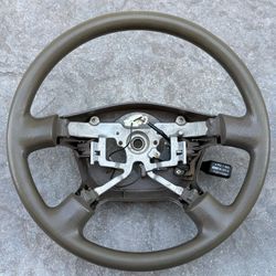 Xlnt Original 2000-2002 Toyota Tundra Steering Wheel Brown Beige Tan OEM W Cruise 00 01 02