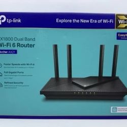 AX1800 WiFi 6 Router - Dual Band Gigabit Speeds up to 1.8 Gbps, Alexa Compatible