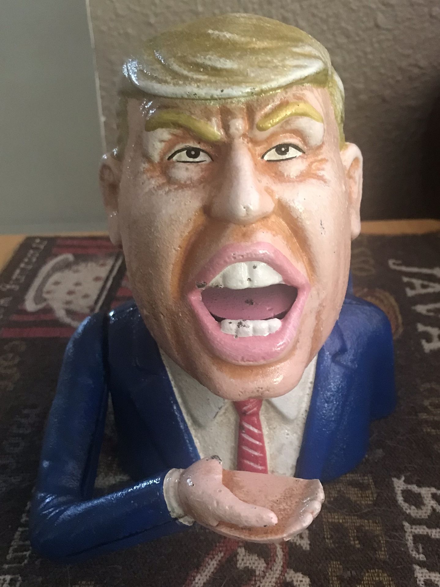 Donald Trump Cast Iron Bank