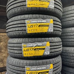 SET OF FOUR NEW TIRES 195/65/15 LANDGOLDEN, INCLUDING MOUNT AND BALANCE. ASK ME FOR ANY SIZE OR BRAND
