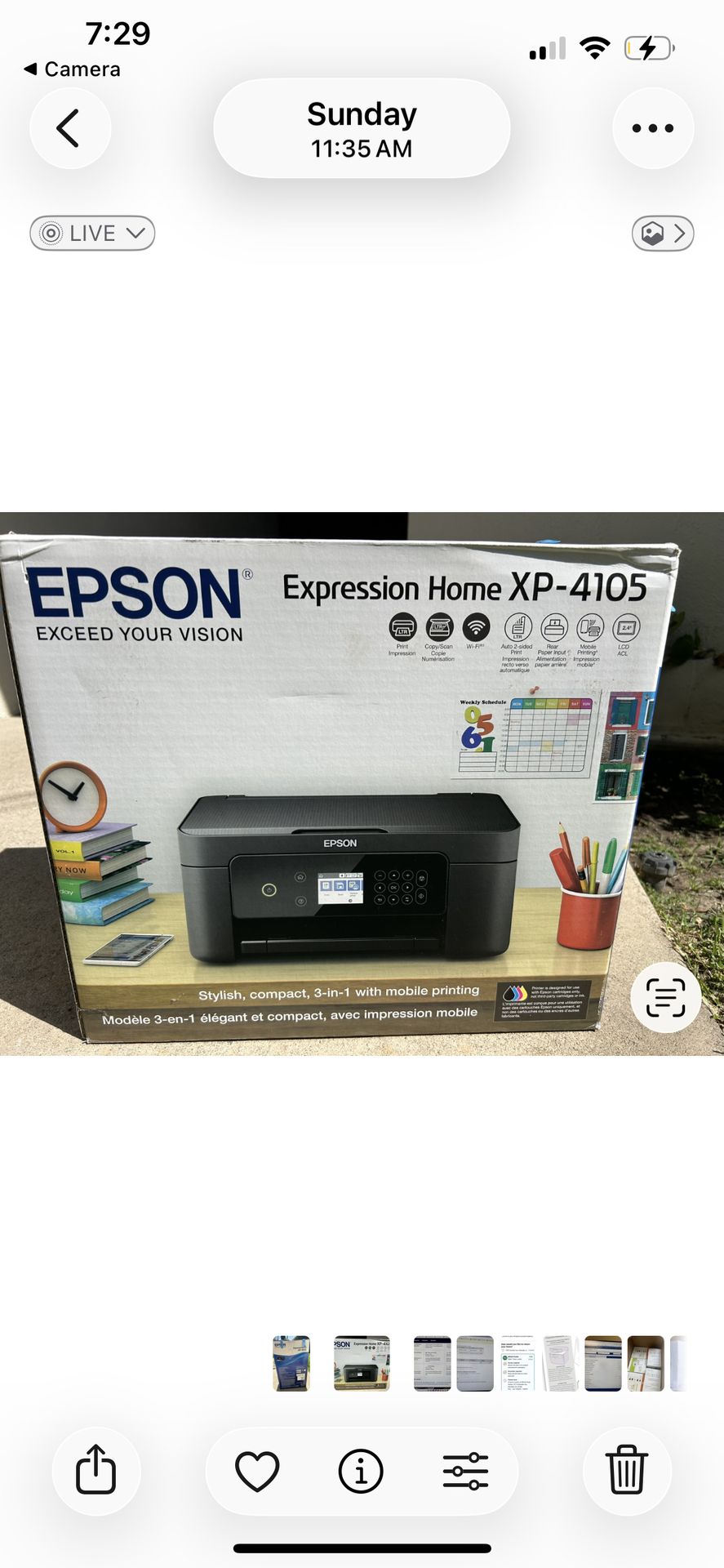 Epson Printer XP-4102- $35