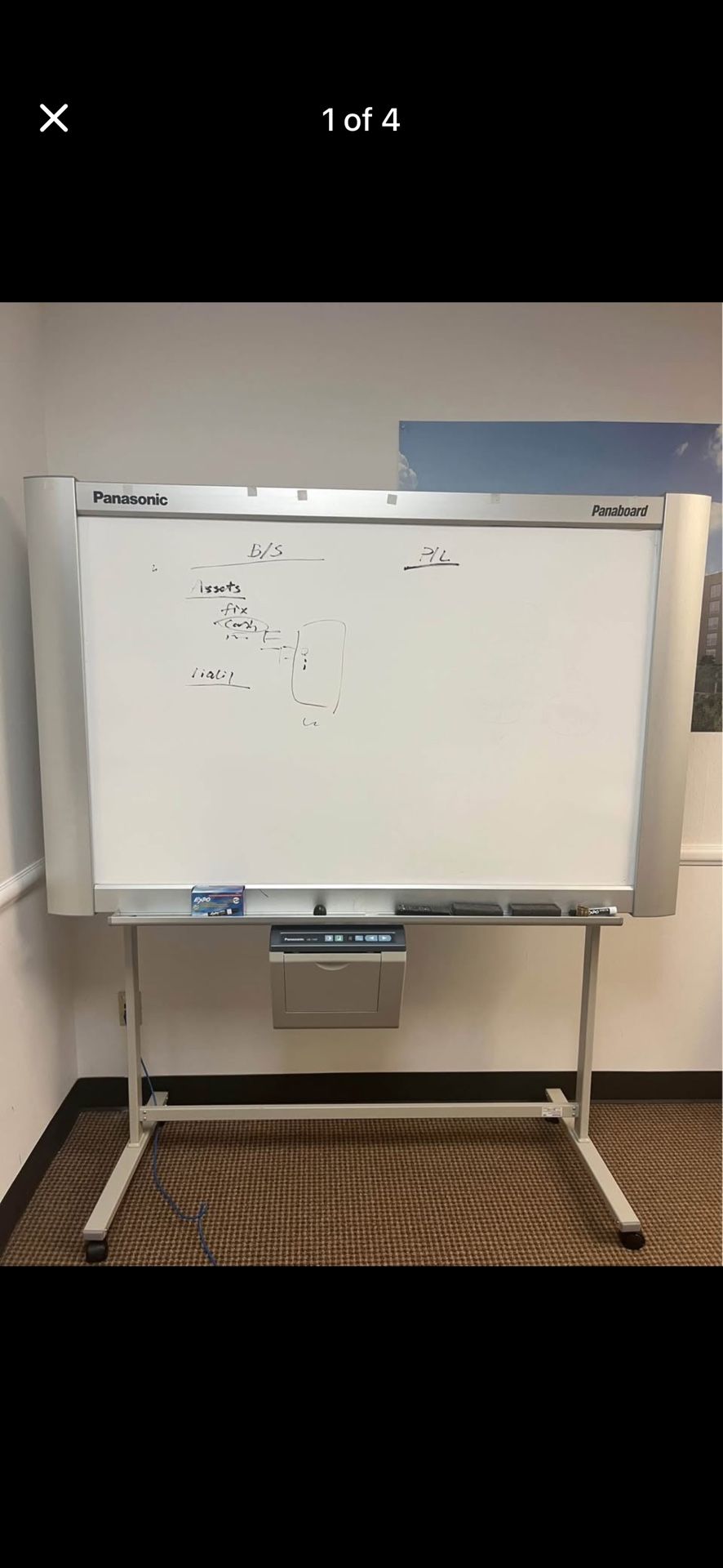 Panasonic Office Whiteboard With Printer