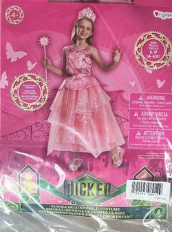 Glenda costume with light up accessories size 4-6