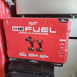 Milwaukee M18 Impact And Drill Brand New