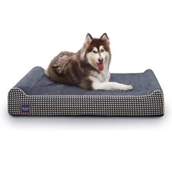 Laifug Orthopedic Memory Foam Extra Large Dog Bed with Pillow and Durable Water Proof Liner & Removable Washable Cover & Smart Design

