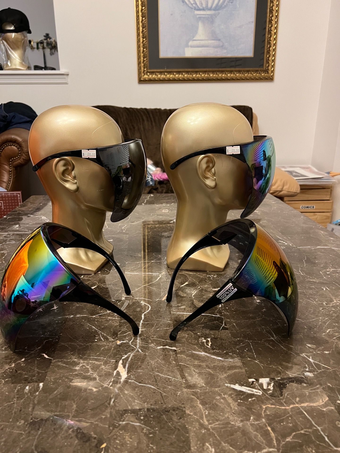 120 Alien Sunglasses and Face Masks in Four Colors