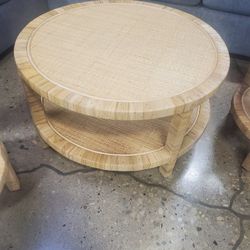 Rattan BOHO Storage Cabinet, 2-Door,(New)