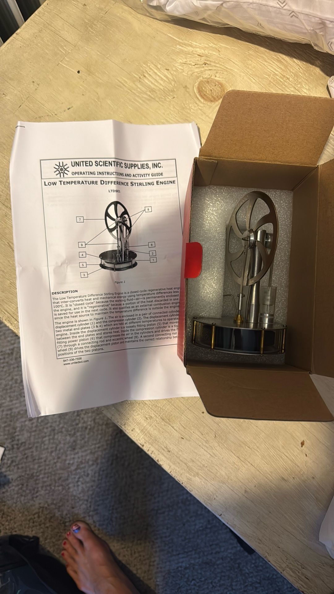 Low Temperature Difference Stirling Engine