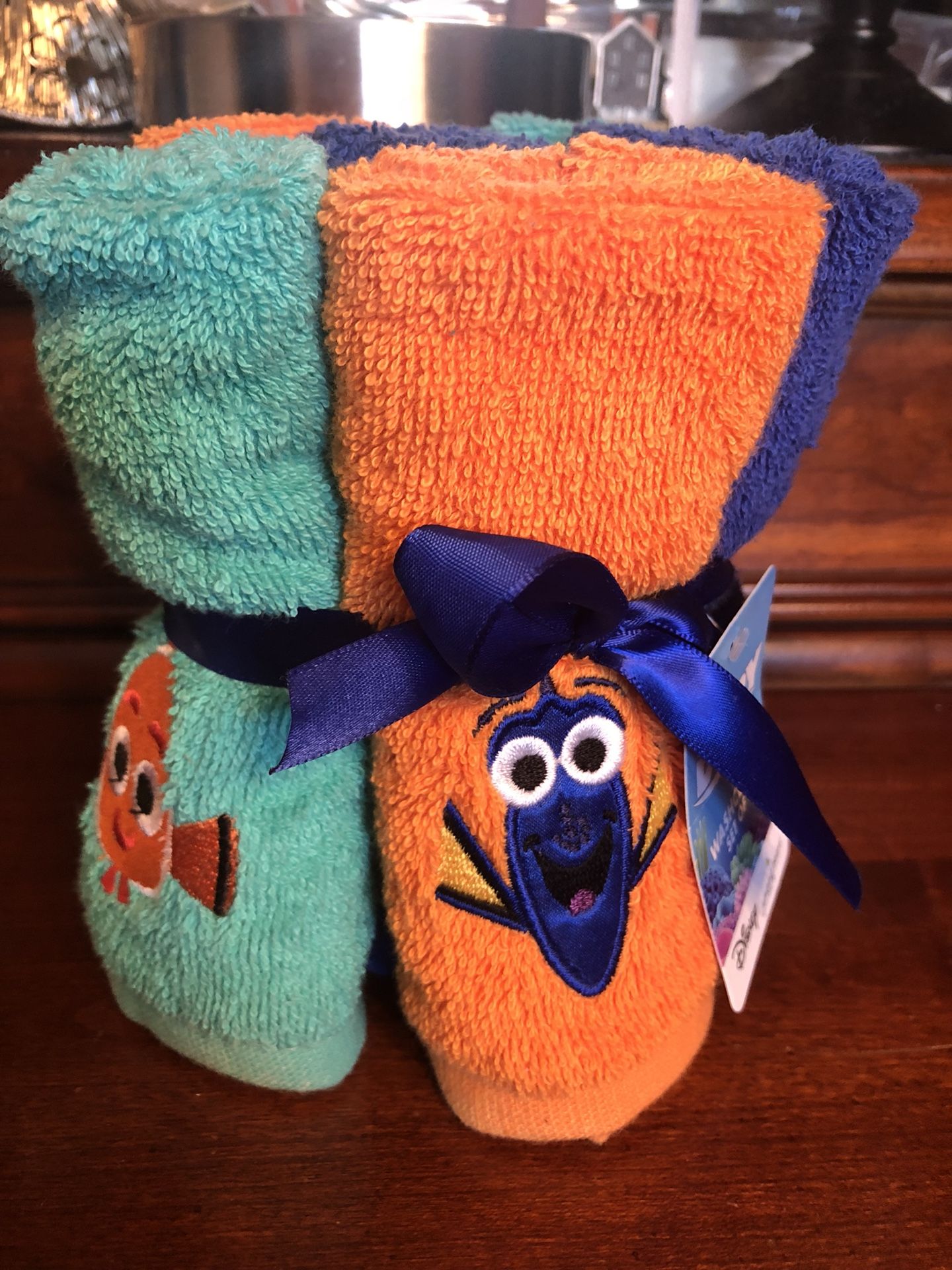Brand New 6 pk Disney “Finding Dory” Washcloths from Kohls