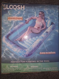 SLOOSH Inflatable Pool Lounger Raft.
