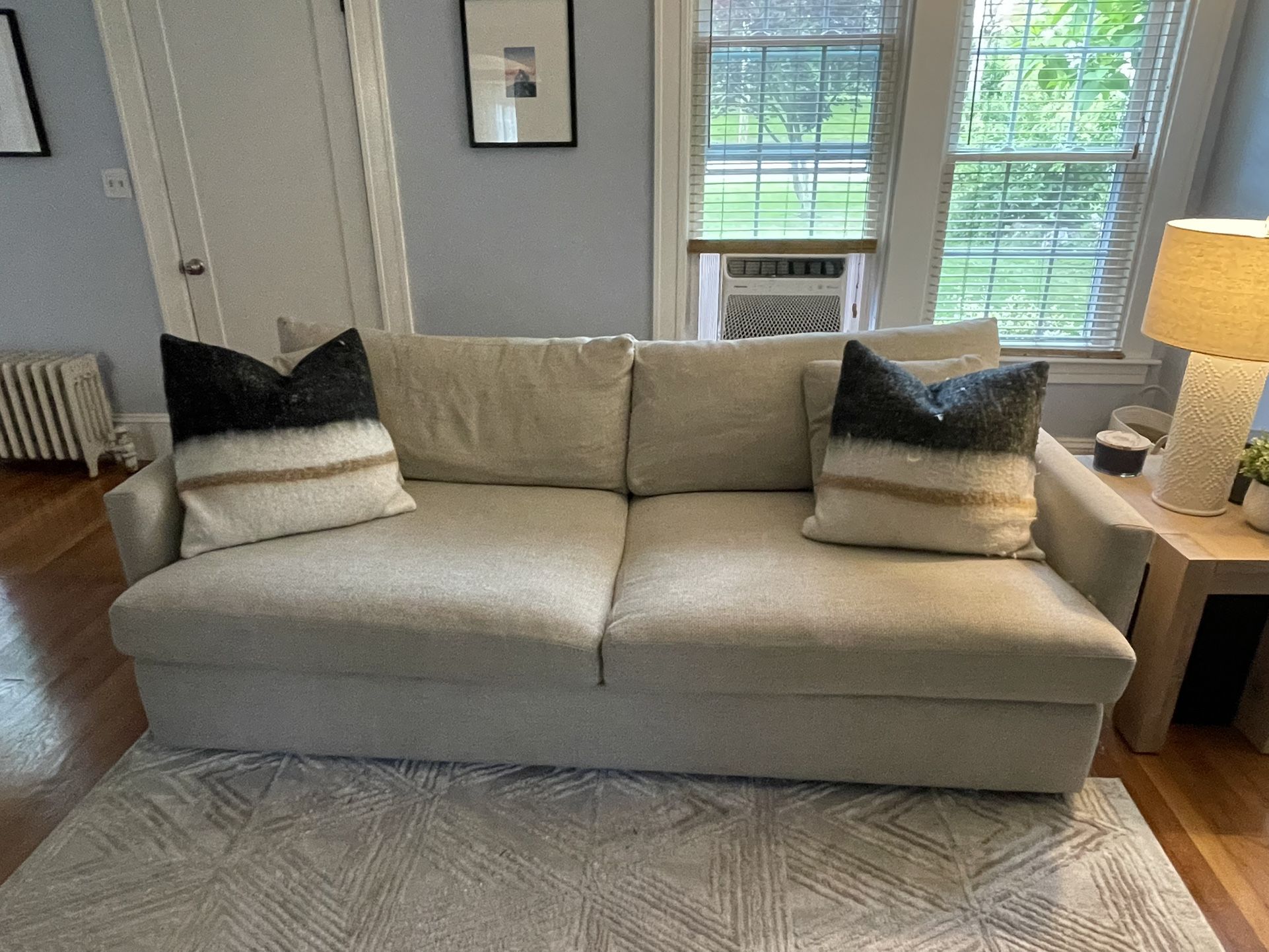 Crate and barrel Lounge 93” Couch