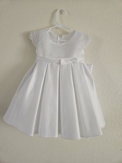 White Satin Baby Dress