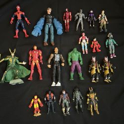 20 Small/med Marvel/Hasbro Action Figures