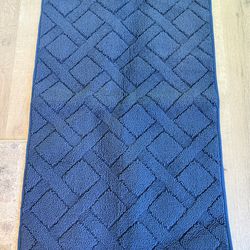 Small Blue Bathroom Rug