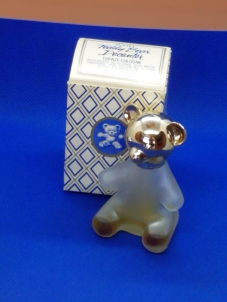 Avon Teddy Bear Decanter Topaze Cologne