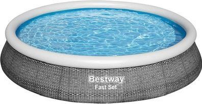 Bestway 57375E Fast Set 13' x 33" Inflatable Above Ground Pool Set w/ 530 Gallon Filter Pump ⭐️ NEW IN BOX⭐️