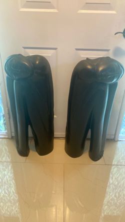 Pair of talk Black Figurine Sculptures