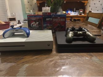 Xbox one s ps4 slim both 1tb can trade PS5