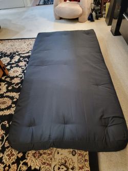 Twin XL Futon Mattress. Black
