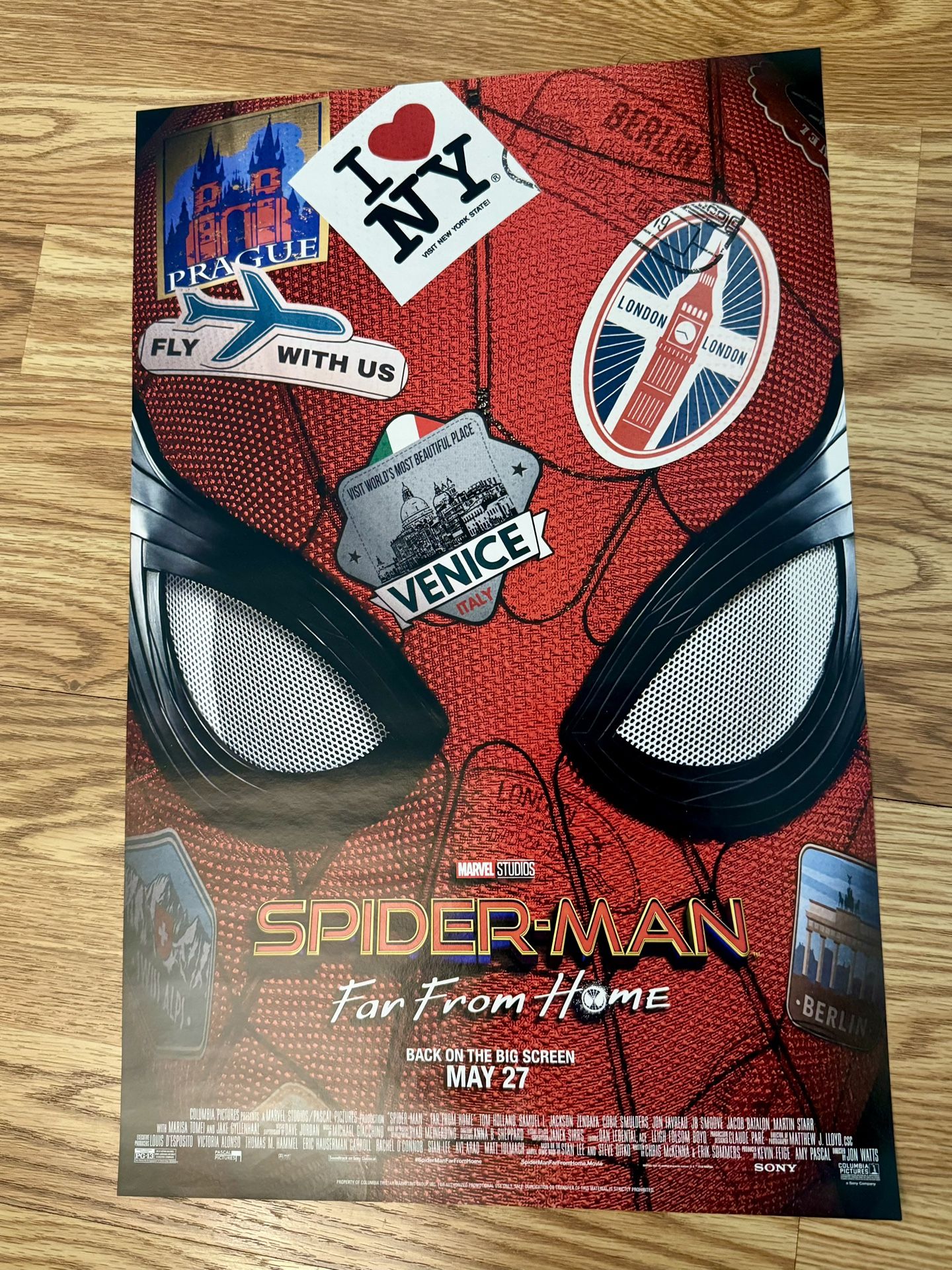 NEW 2024 SPIDER-MAN FAR FROM HOME AMC RE-RELEASE EXCLUSIVE MOVIE POSTER 17x11 