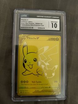 Pikachu V CGC 10 Celebrations Promo SWSH145