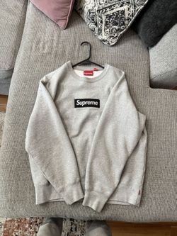 Heather Grey Supreme Box Logo Crewneck 