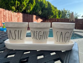 Rae Dunn Ceramic Canister Set (Cookies, Flour, Tea)
