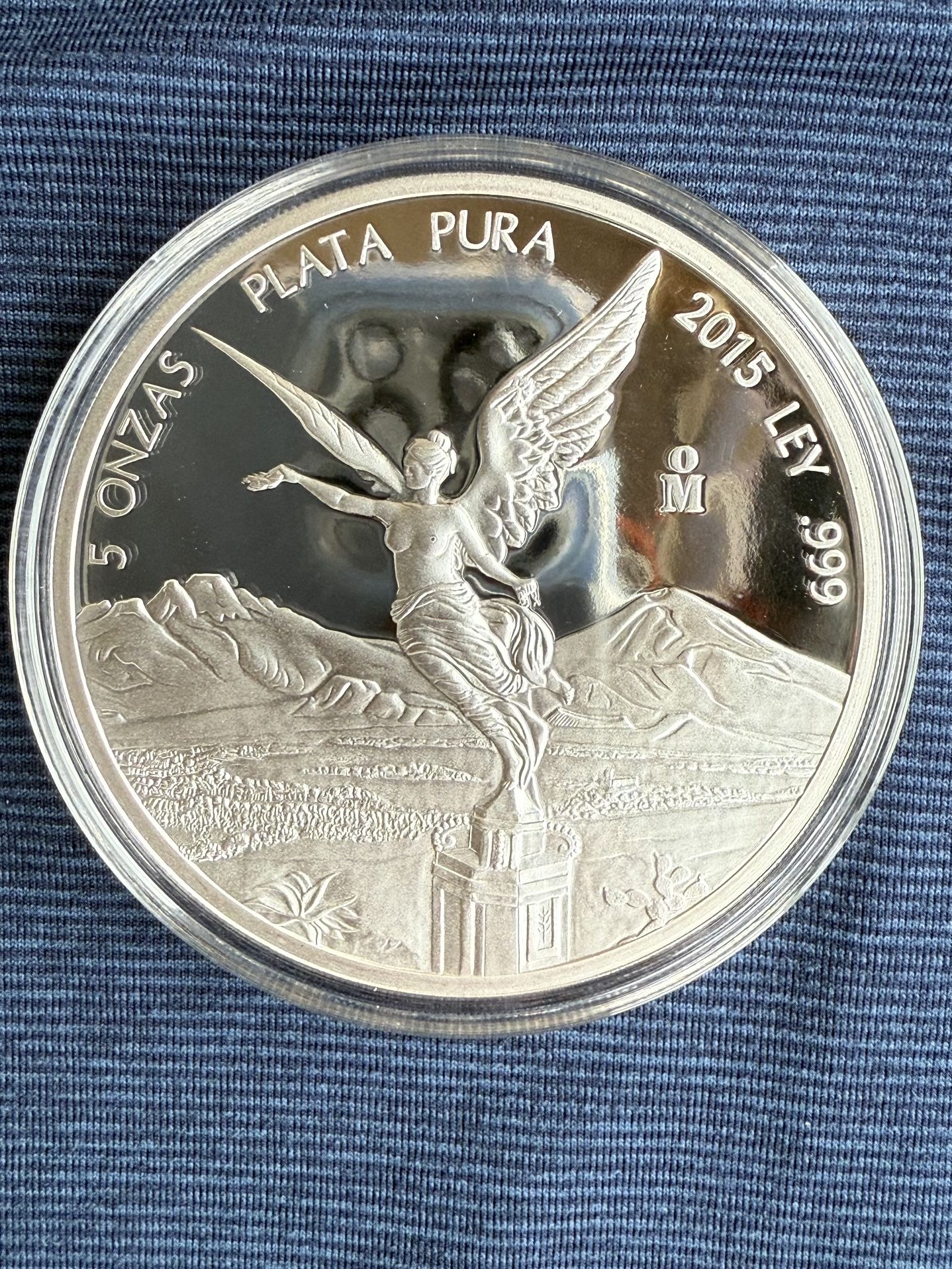 2015 5oz Mexico Libertad Proof Silver Coin