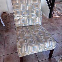 Decorative Nook or Reading Chair with Matching Pillow
