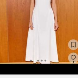 Zara  White Maxi Dress 