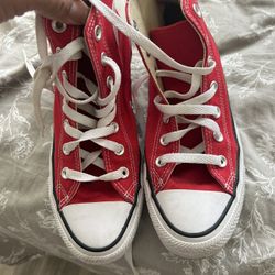 Red High Top Converse